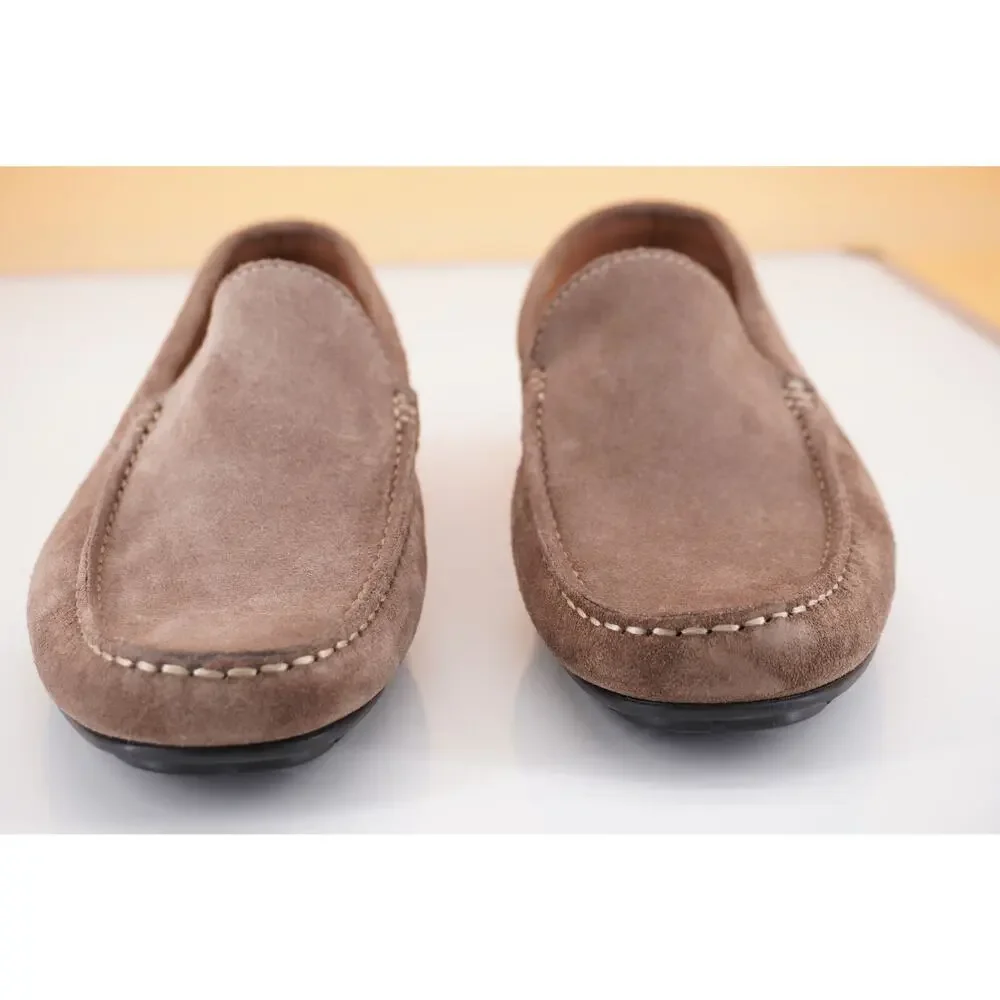 To Boot New York Quincy Grey Suede Men's Driver loafers Size 9 New $295 Moc